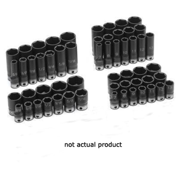 3/8" Drive, 6-Point SAE Socket, 3/8 Drive X 13/16 Deep Duo-Socket - 6 Point